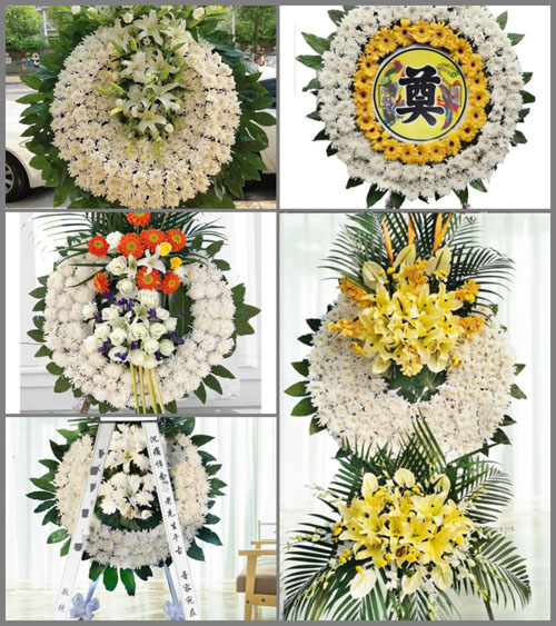 山东青岛黄岛区宝山镇金沟村花圈速递